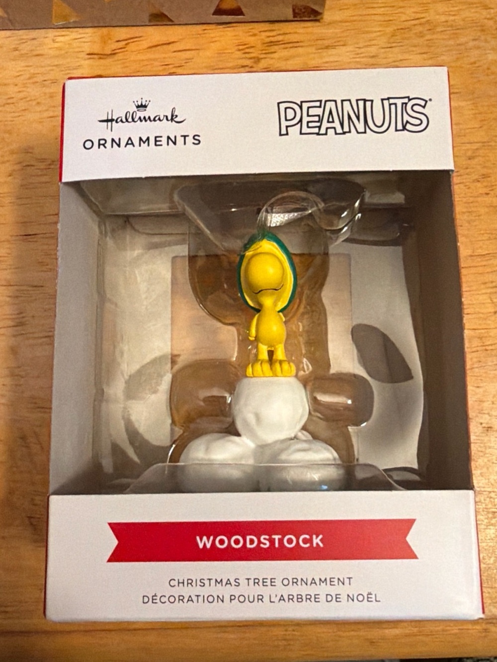 Hallmark Peanuts Woodstock Ornament in Yellow and White